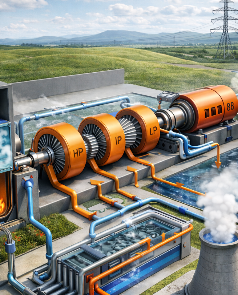 POWER PLANT WORK PROCESS ANIMATION